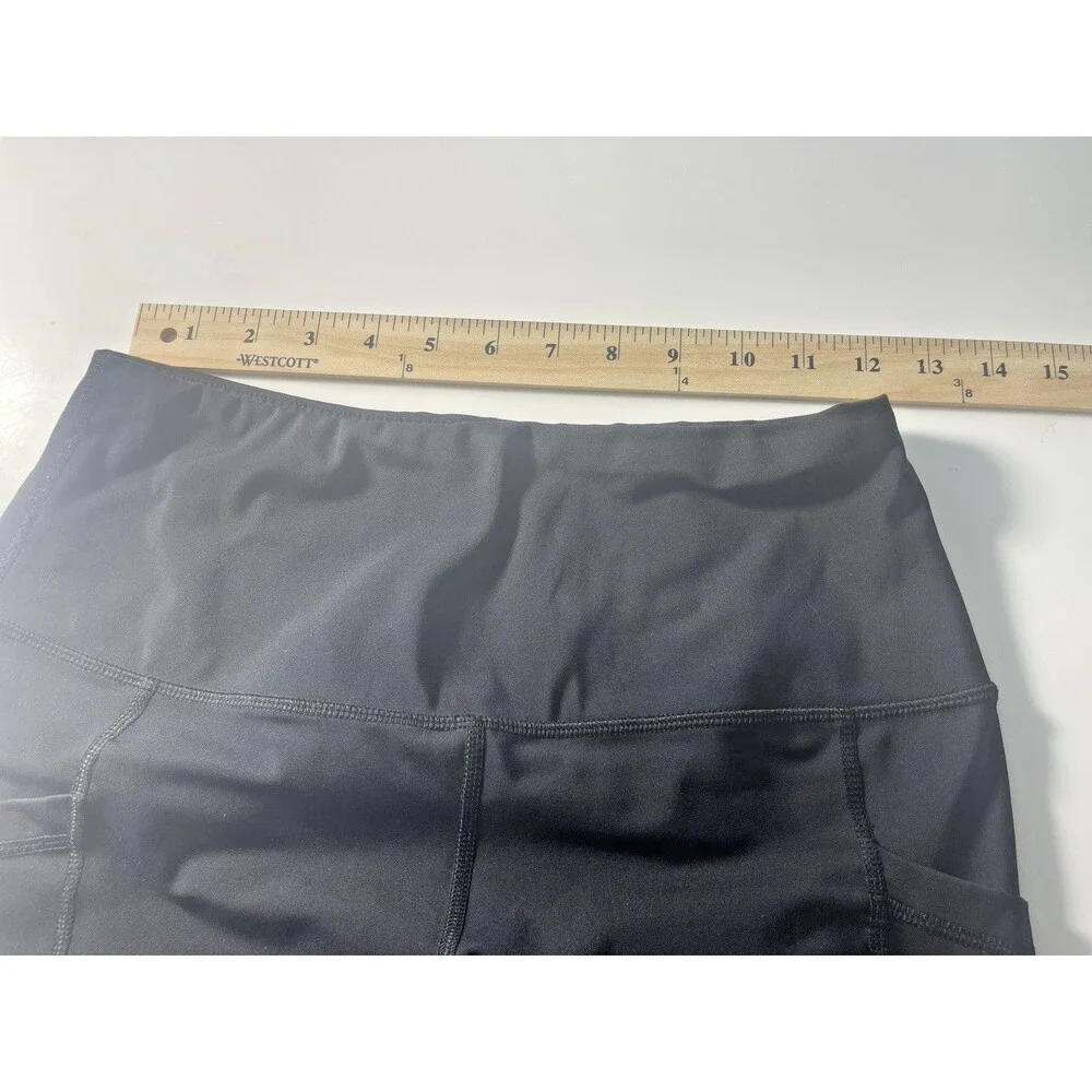 90 degree by reflex leggings Size M Black High Rise Pant  Pockets Stretch Active